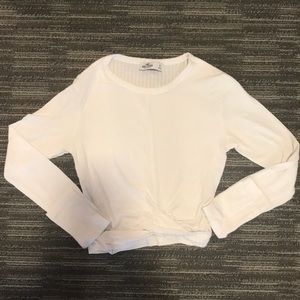 Hollister Long Sleeve Crop with crisscross